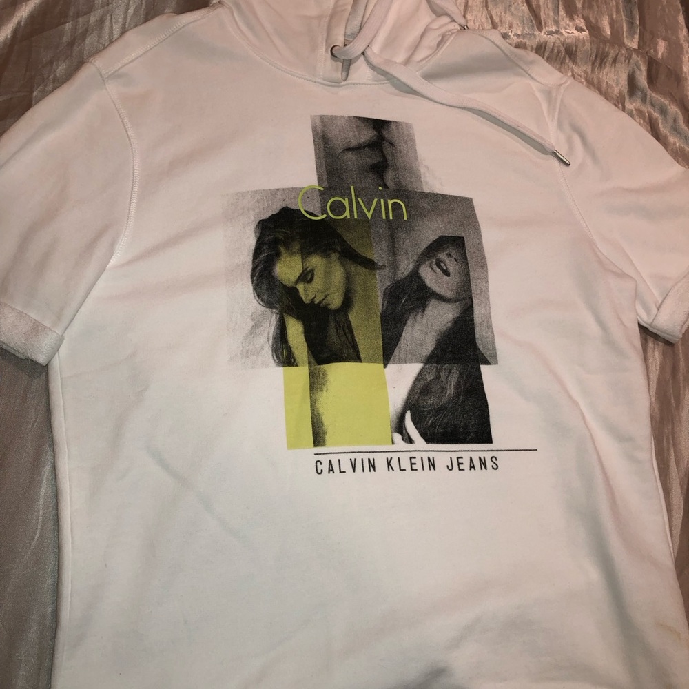 Calvin Klein White Hoodie Girls